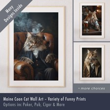 Maine Coon Cat Wall Art –