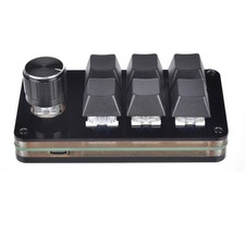 Programming Macro Keyboard 6 Key Customization Knob Mini Button Gaming Keypad