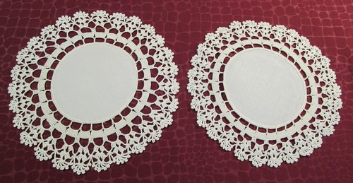 Antique round mats ornate - round,