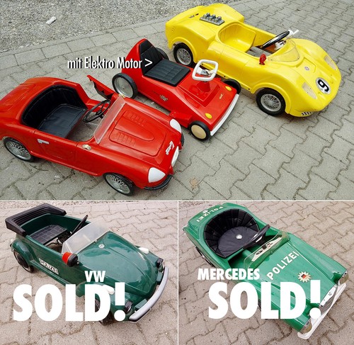 Vintage toot toy car - toot-toy,