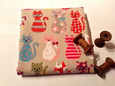 CATS Animal Print Cute Cat Curtain Canvas Cotton Fabric Material -140cm wide