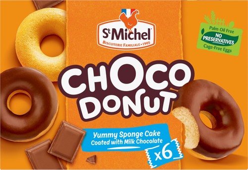 Choco donut sponge cake coated - donut,