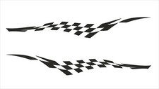 1m Chequered Flag vinyl
