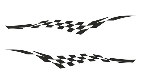 Chequered flag vinyl stickers - flag,