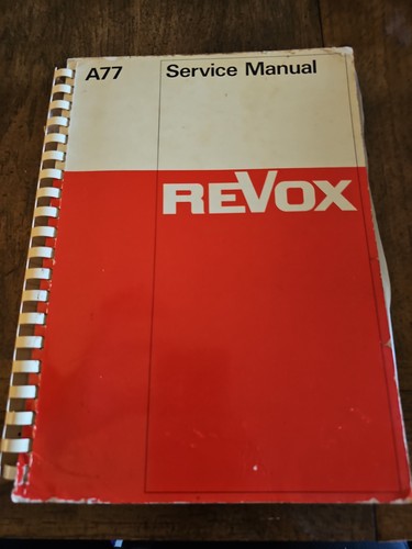 Revox a77 service manual - revox,