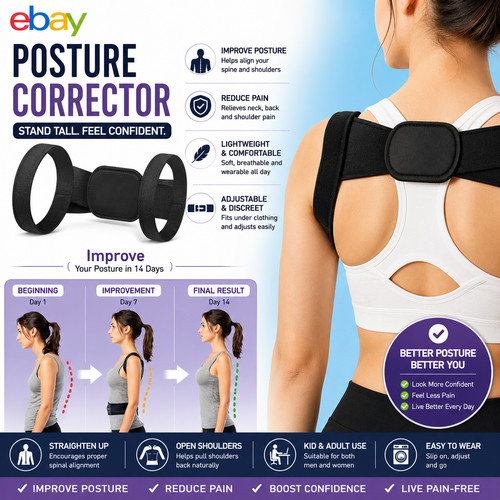 Posture corrector body brace - body,