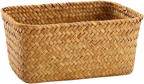 Wicker storage box seagrass - storage,
