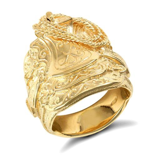 9ct yellow gold saddle - 9ct,