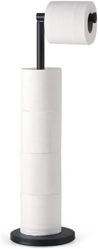 Black toilet roll holder - black,
