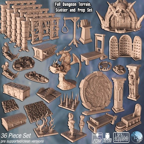 Dungeon terrain set - dungeon,