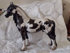  Cheval Ceramics Friesian Horse in Piebald, 2010 187/1000, please read descripti