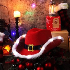 Wild Fluffy Feather Cap Christmas cowboy hat Cowboy Hat Western cowboy hat