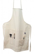 Mapac Artists Apron - Natural Canvas - Painters Craft Protective Apron