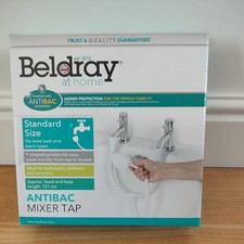 Beldray Push On Shower AntiBac Mixer Tap Sprayer Hose  (White) - New