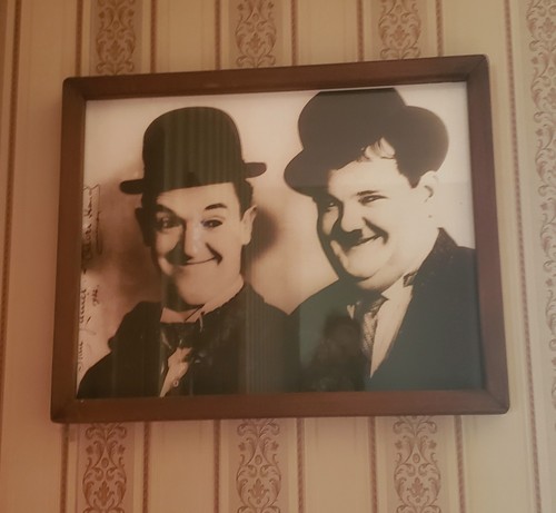 Framed laurel and hardy - framed,