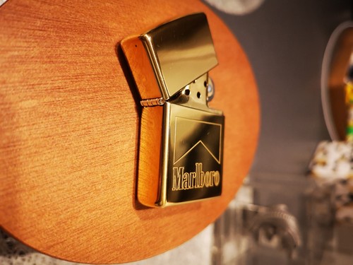 Zippo marlboro brass late - zippo,