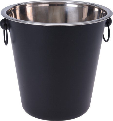 Black ice bucket with - ice,