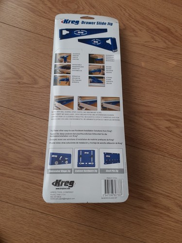 Kreg drawer slide jig - -, blue