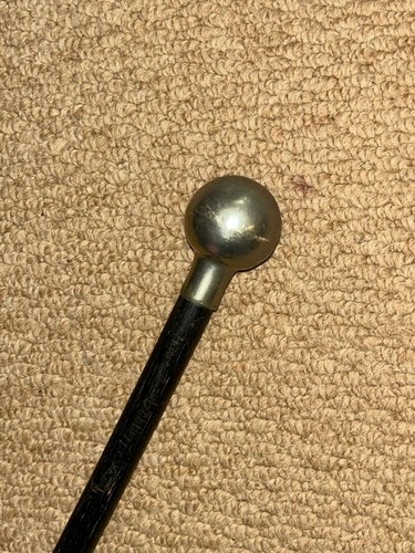 Antique ebonized swagger stick - ebonized,