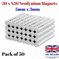 5mm x 3mm N50 Neodymium Small