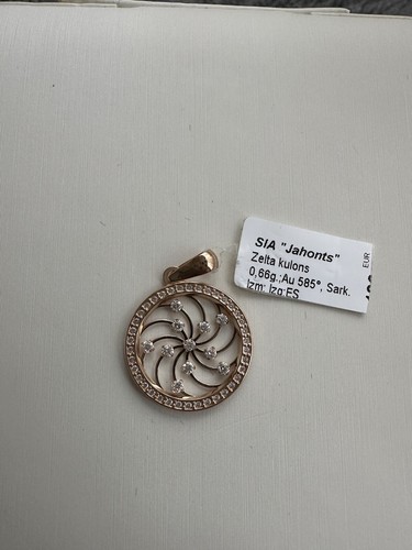 Russian gold pendant - gold,