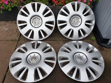 Set of Genuine Vauxhall 16" Wheel Trims Hub Caps x4 Zafira B Vectra C Astra H