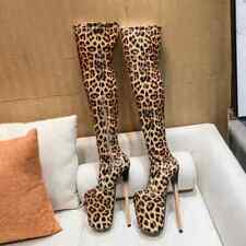 Women's Over-The-Knee Long Boots Platform Thin Heel Pumps High Heels Party Shoes
