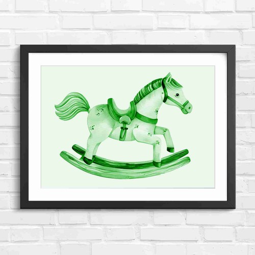 Whimsical vintage rocking - whimsical,