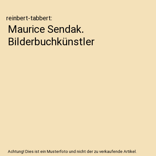 Maurice sendak - maurice,