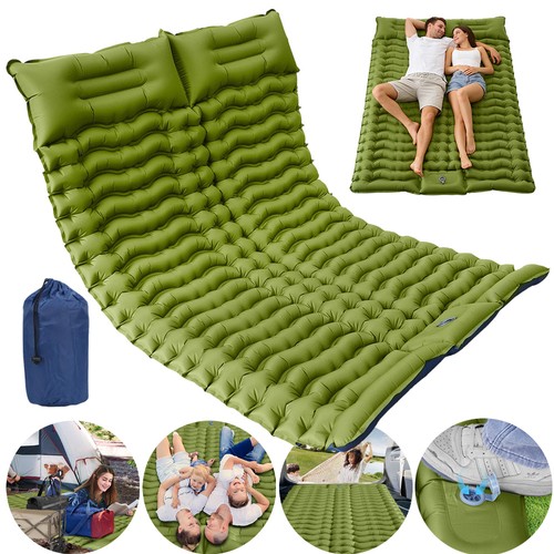 Inflatable double camping - inflatable, mat