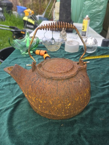 Vintage cast iron tea - vintage,