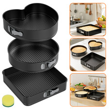 Set of 3 Cake Baking Pans with