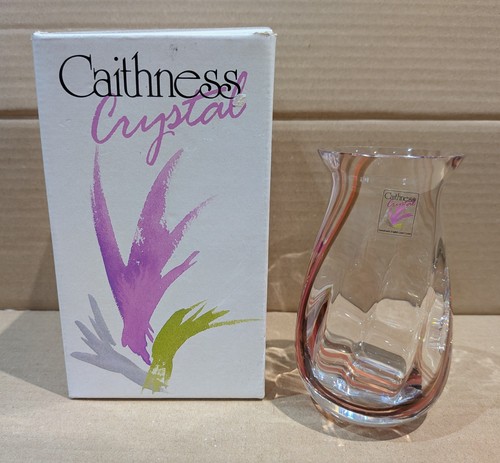 Caithness glass flower vase - caithness,