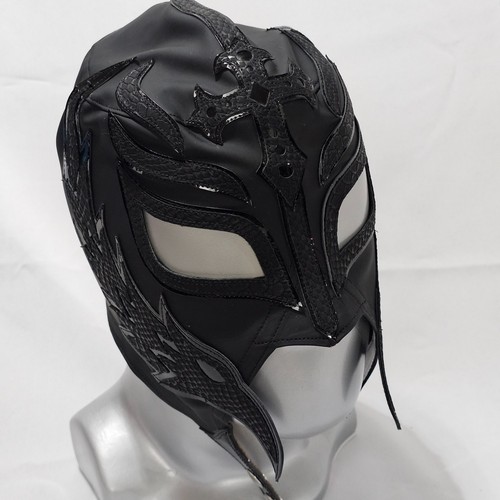 Black wrestling mask luchador - black,