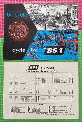 Bsa bicycle brochure - bsa,
