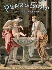 Pears Soap, Retro metal Sign/Plaque Wall vintage / Bathroom Gift