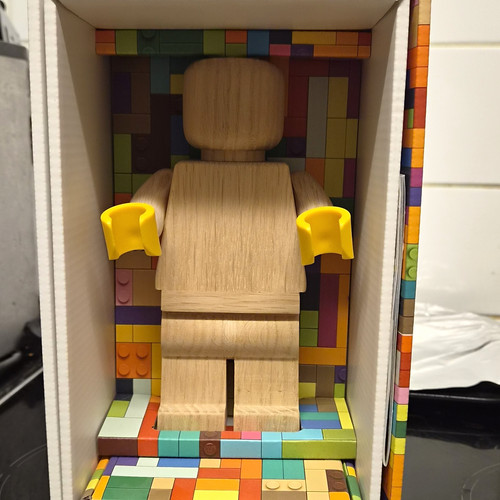 Wooden figure display box - figure,