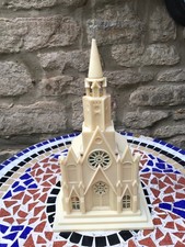 Vintage Raylight Musical Church Nativity Silent Night Christmas Xmas