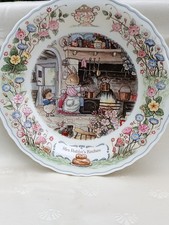 Vintage Decorative Plates Wedgwood Foxwood Tales Mrs Rabbit's Kitchen 