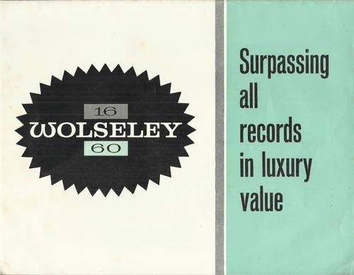Wolseley 1622cc original - wolseley,