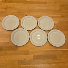 Hornsea Concept Side Plates 7in Cake Plates Cream Set Of 6
