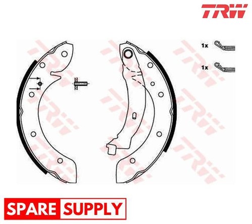 Brake shoe set - set, for