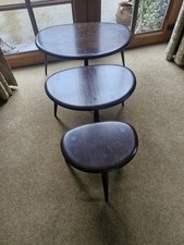 Ercol pebble stacking tables