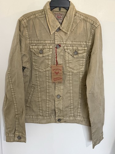 Escapism brand jacket tan size - brand,