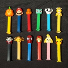 Pez Dispensers Mixed Lot (12) Nintendo, Pokemon, Disney