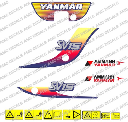 Yanmar sv15 digger decal - yanmar,