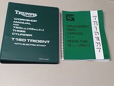  TRIUMPH TRIDENT T160 GENUINE WORKSHOP MANUAL AND ILLUSTRATED PARTS CATALOGUE