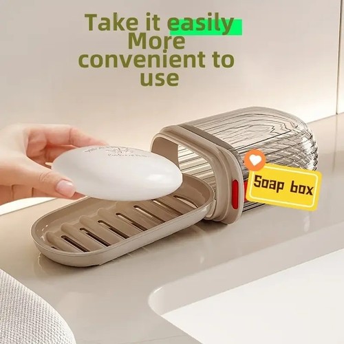 Travel soap box with lid - soap,