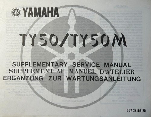 Yamaha ty50 ty50m - yamaha,