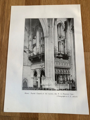 1943 print hove parish - hove, :